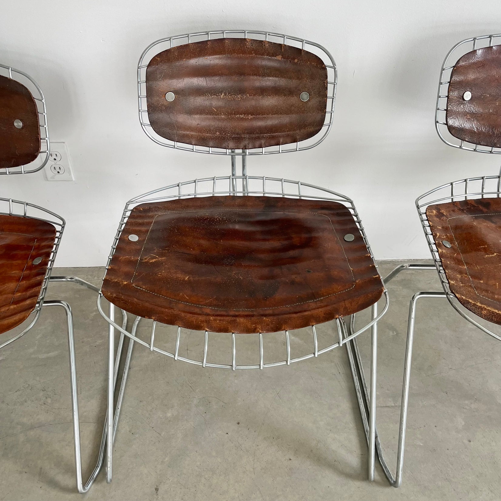 Set of 8 Beaubourg Pompidou Chairs by Cadestin and Laurent, 1970s France