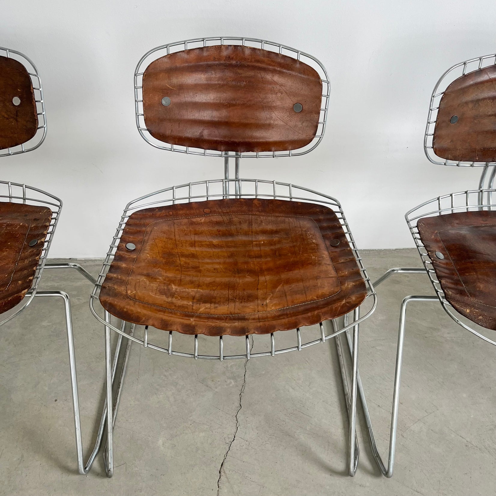 Set of 8 Beaubourg Pompidou Chairs by Cadestin and Laurent, 1970s France