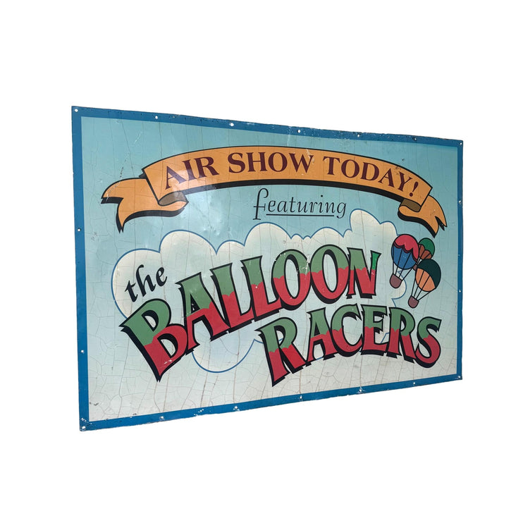 Hot Air Balloon Race Metal Sign