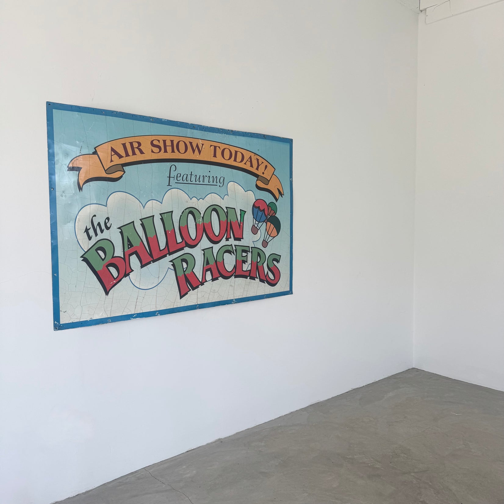Hot Air Balloon Race Metal Sign