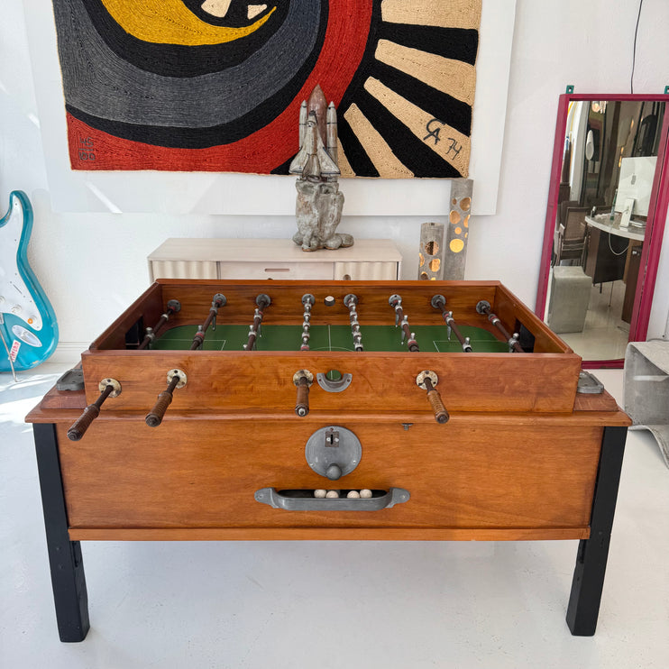 Wood and Zinc Foosball Table