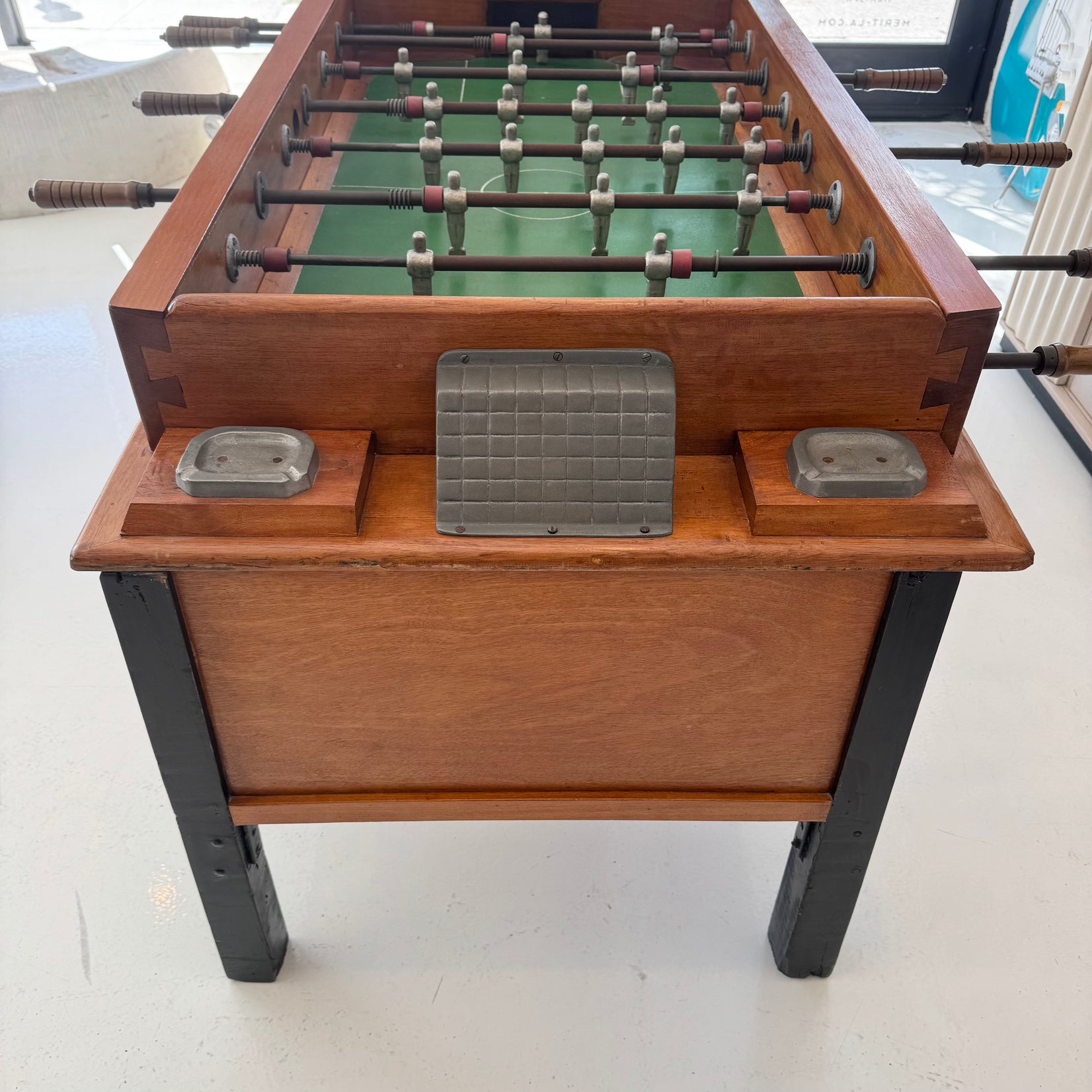 Wood and Zinc Foosball Table