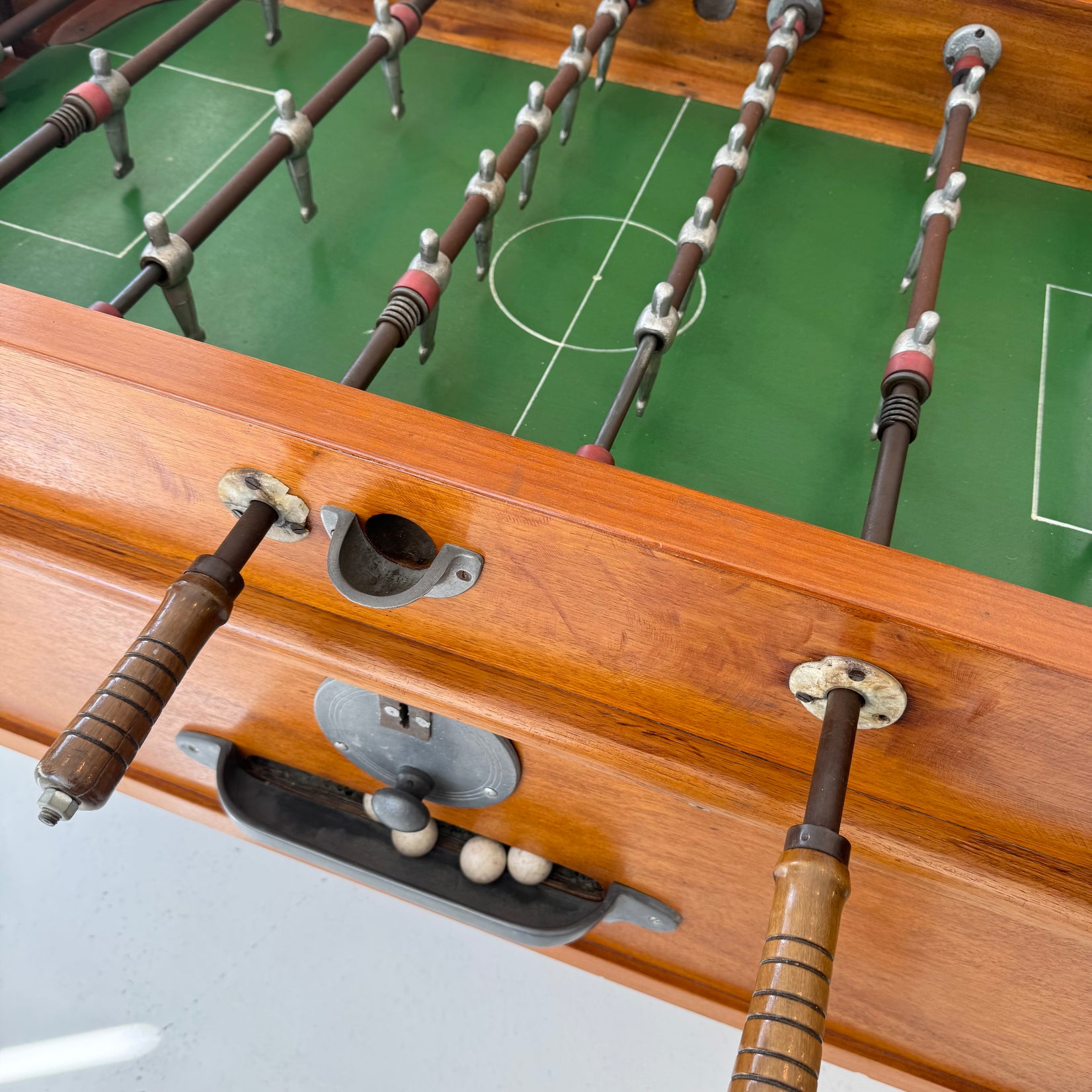 Wood and Zinc Foosball Table
