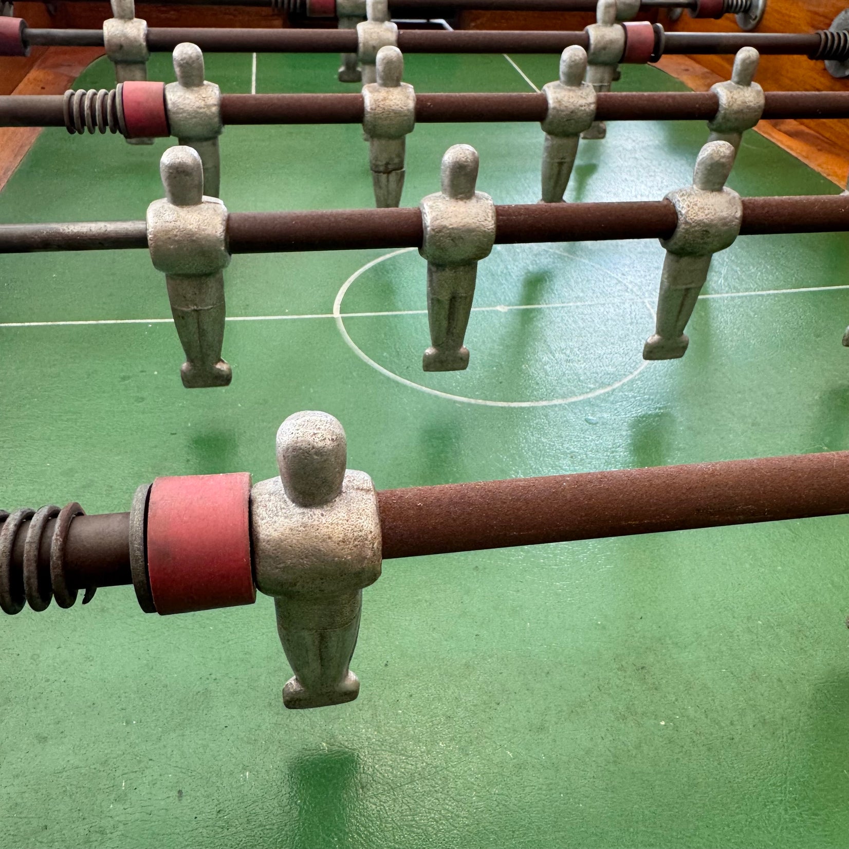 Wood and Zinc Foosball Table