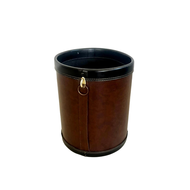 Leather Waste Basket