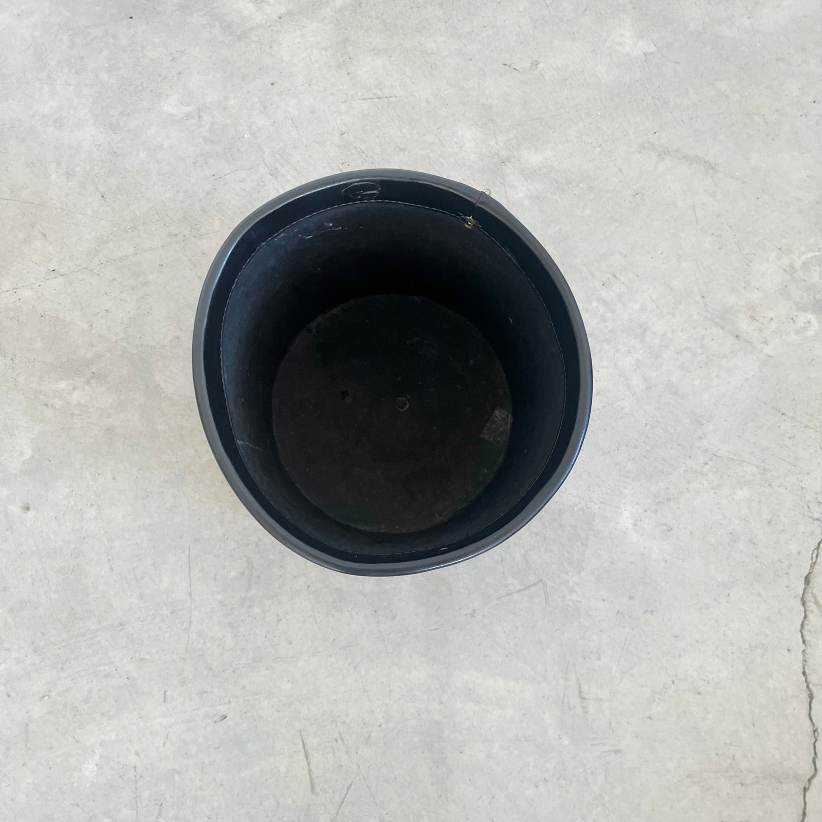 Leather Waste Basket
