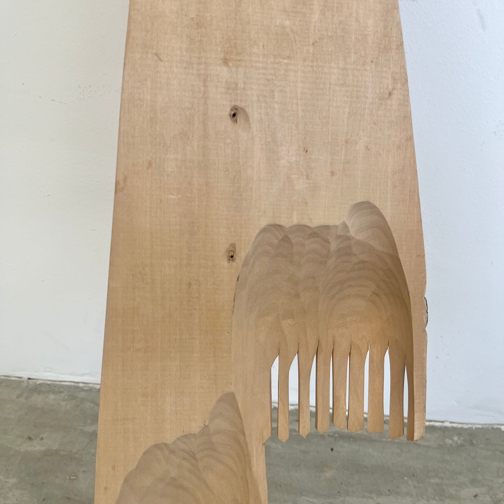 Trompe L'Oeil Carved Wood Scarf