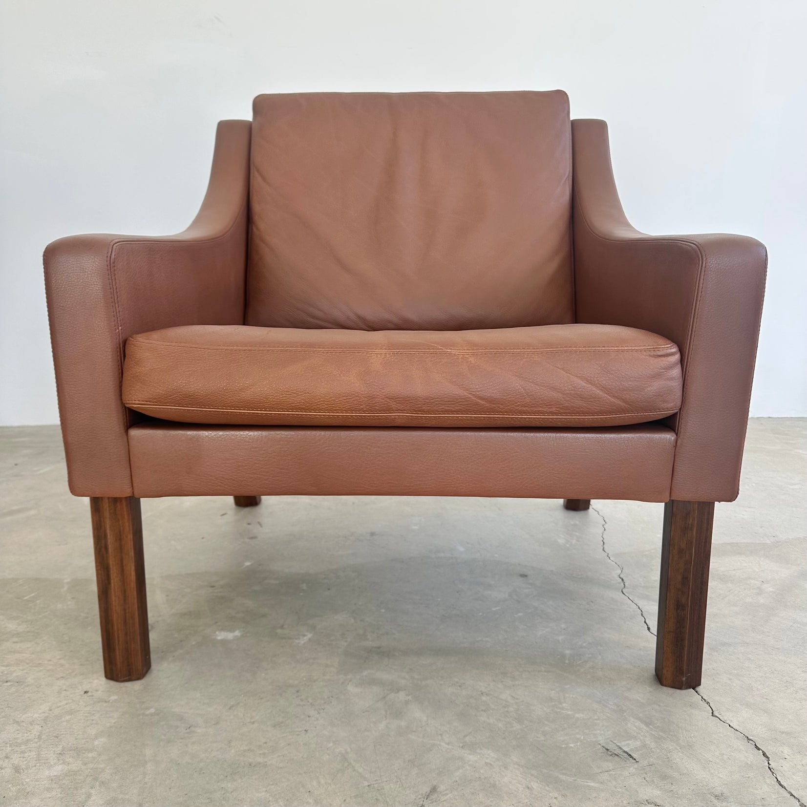 Chocolate Brown Leather Lounge Chairs