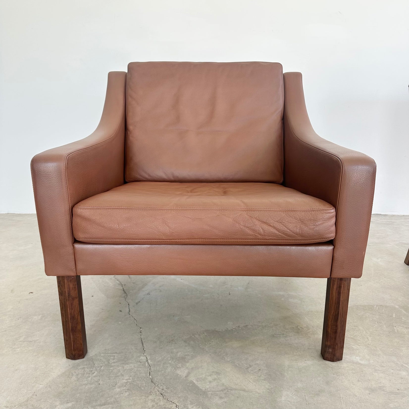 Chocolate Brown Leather Lounge Chairs