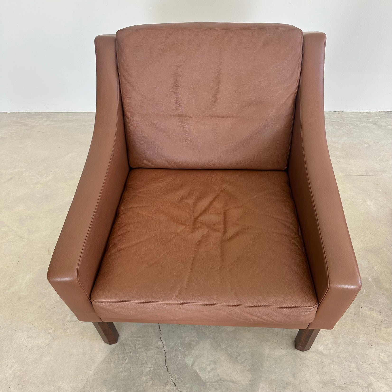 Chocolate Brown Leather Lounge Chairs