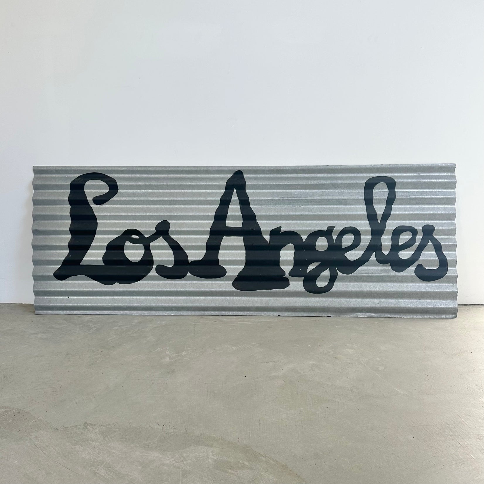 Metal Hand Painted Los Angeles Sign