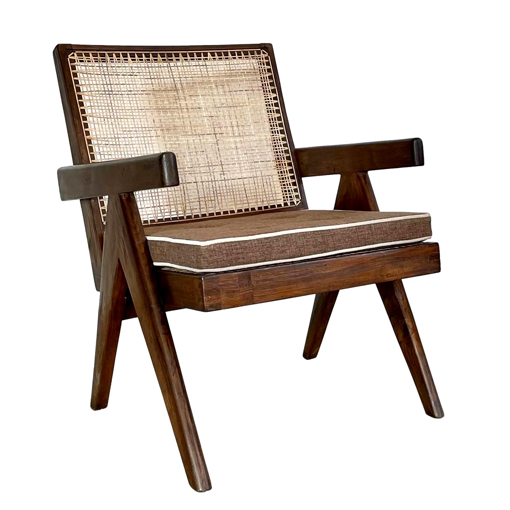 Teak and Cane Easy Chair