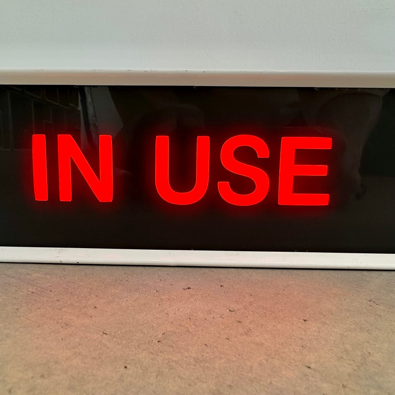 Vintage 'IN USE' Illuminated Sign, 1980s England