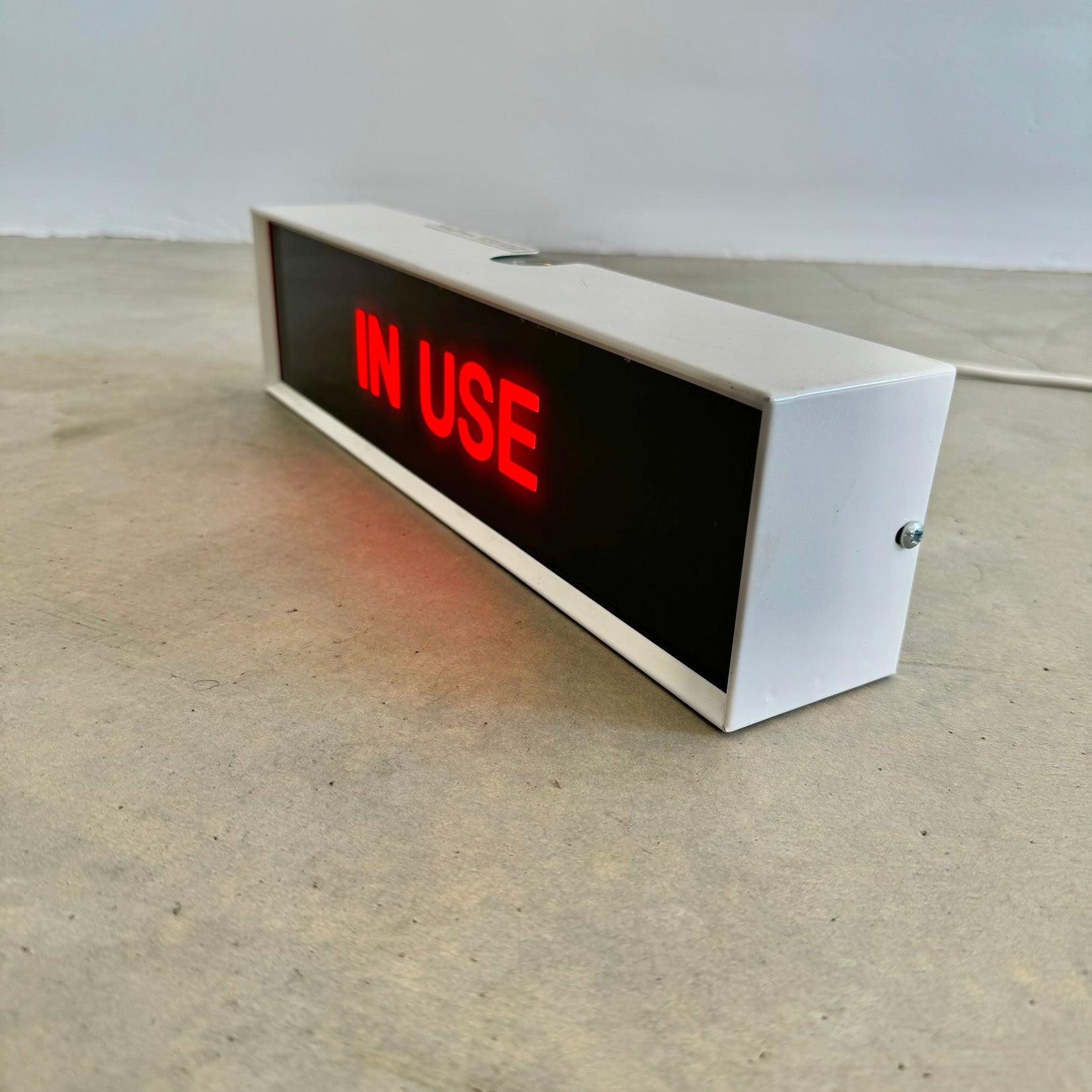 Vintage 'IN USE' Illuminated Sign, 1980s England