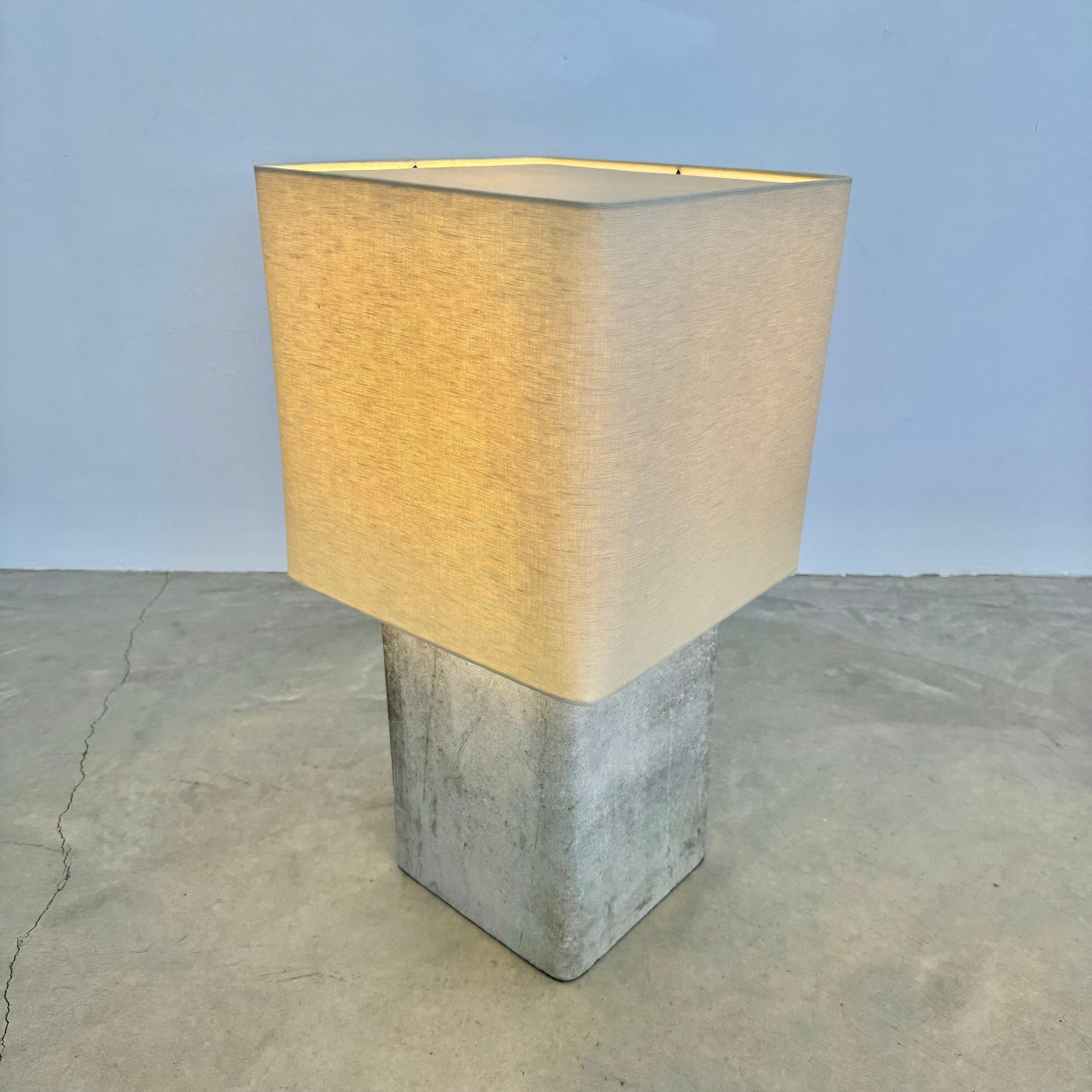 Willy Guhl Large Concrete Table Lamp, 1960s Switzerland