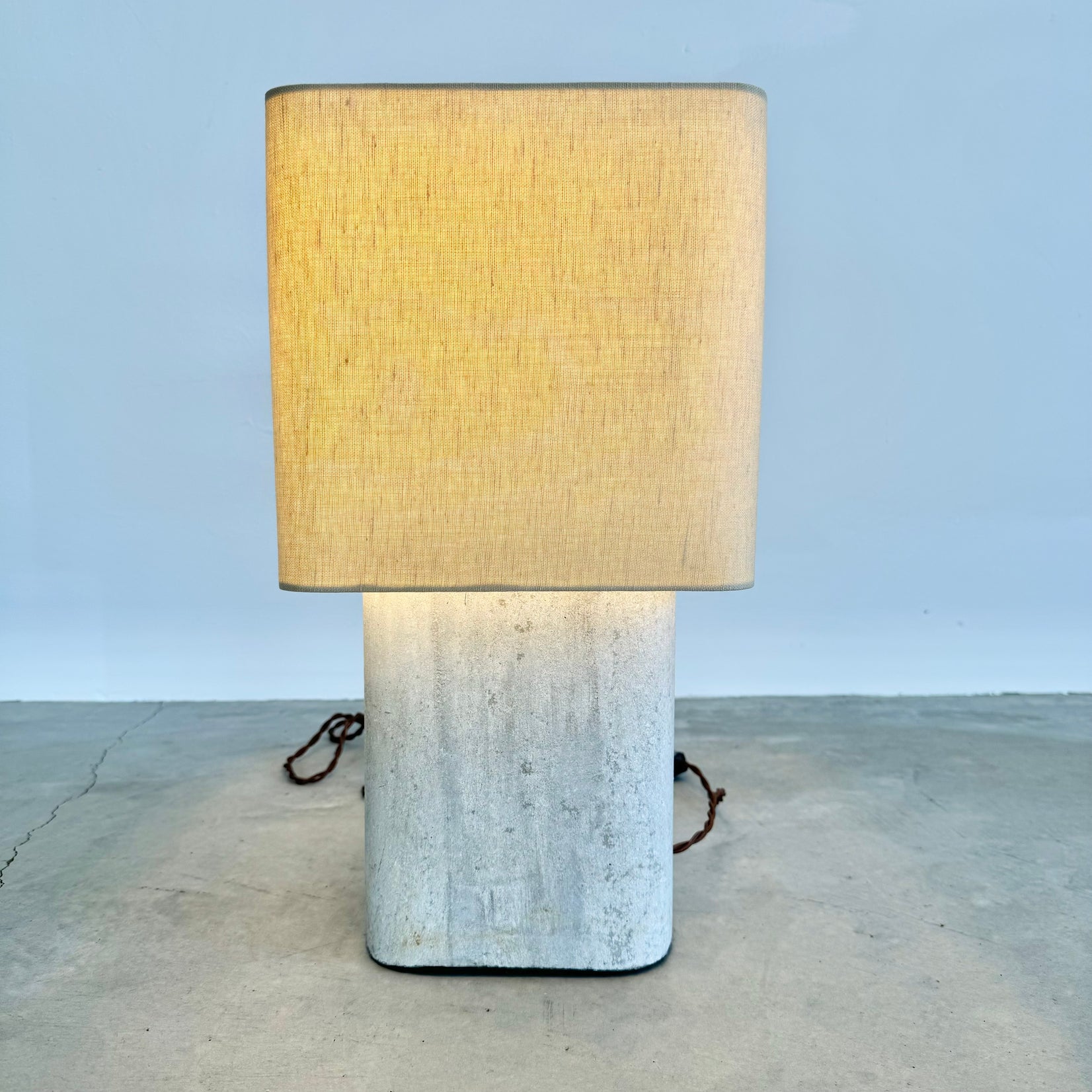 Willy Guhl Concrete Table Lamp, 1960s Switzerland