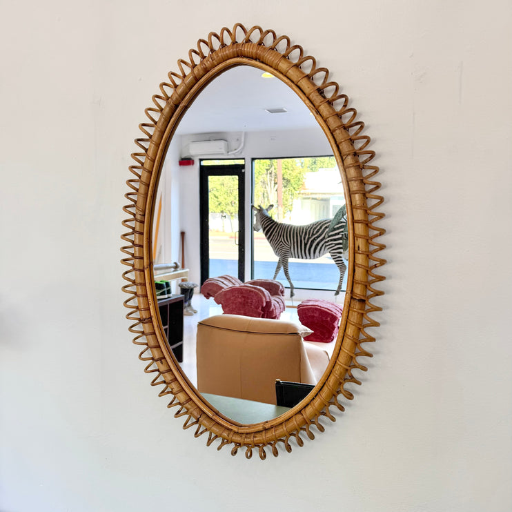 Rattan Mirror