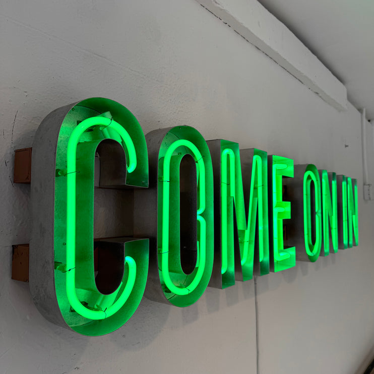 'COME ON IN' Neon Sign