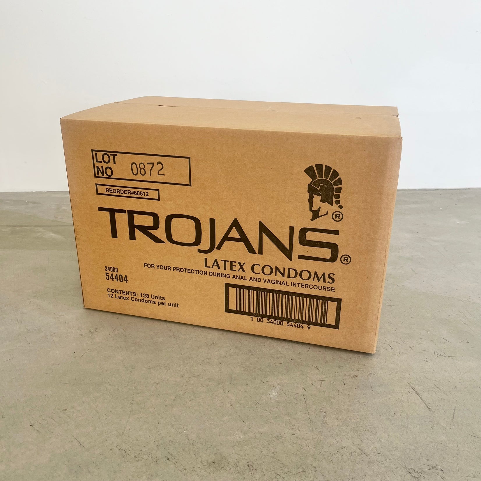 'Trojans Box' Condom Box Sculpture