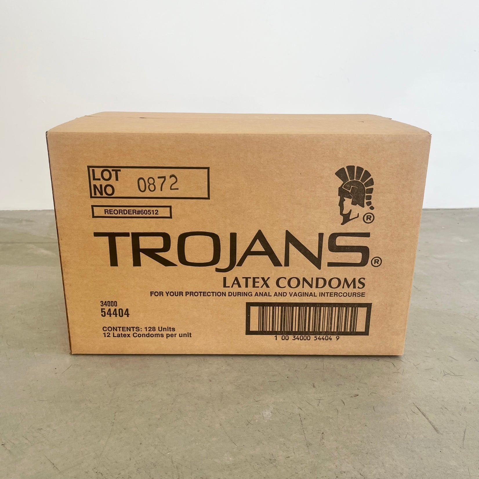 'Trojans Box' Condom Box Sculpture