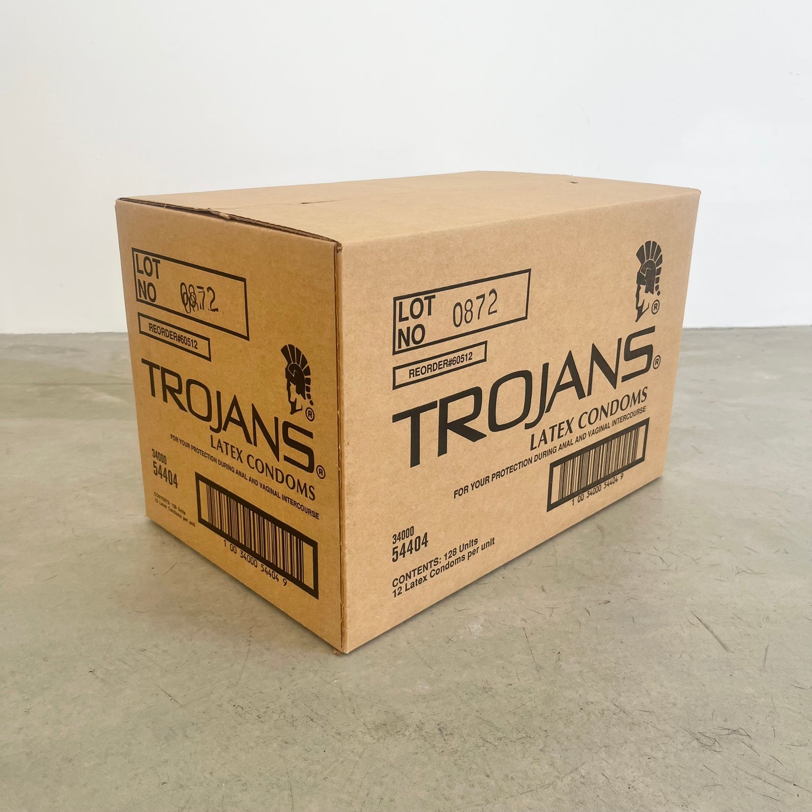 'Trojans Box' Condom Box Sculpture