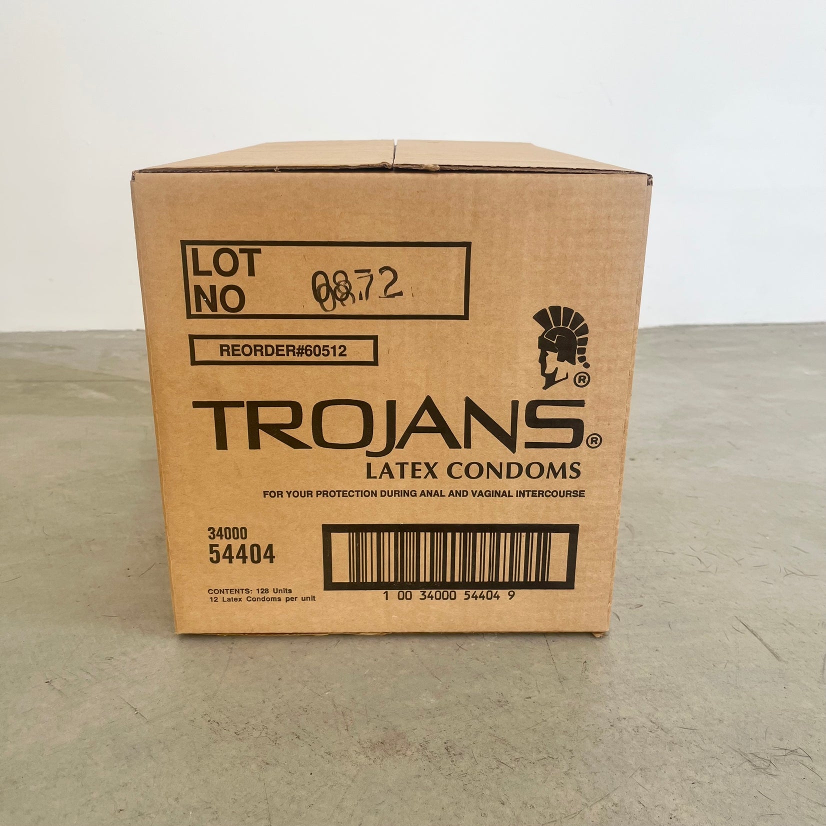 'Trojans Box' Condom Box Sculpture