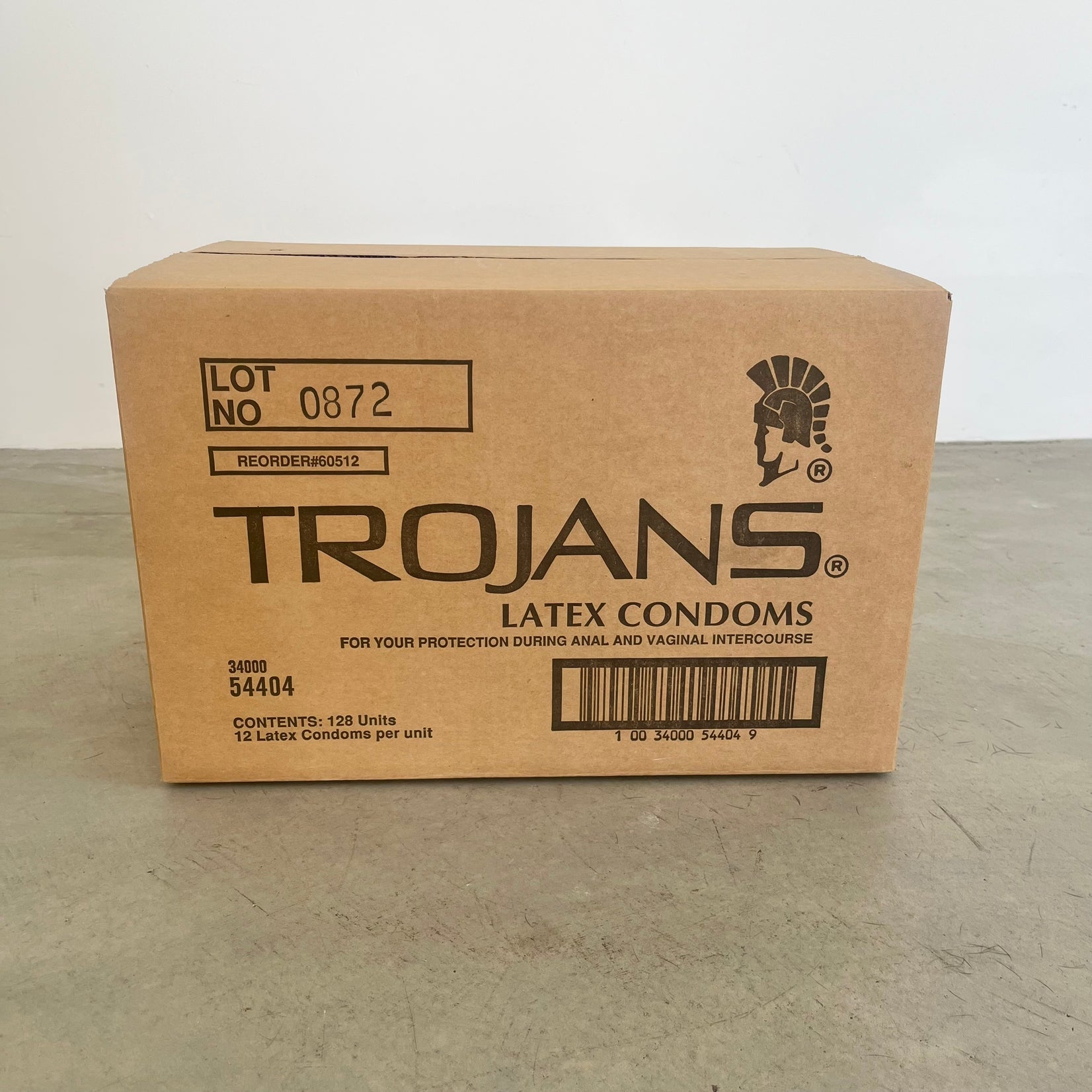 'Trojans Box' Condom Box Sculpture