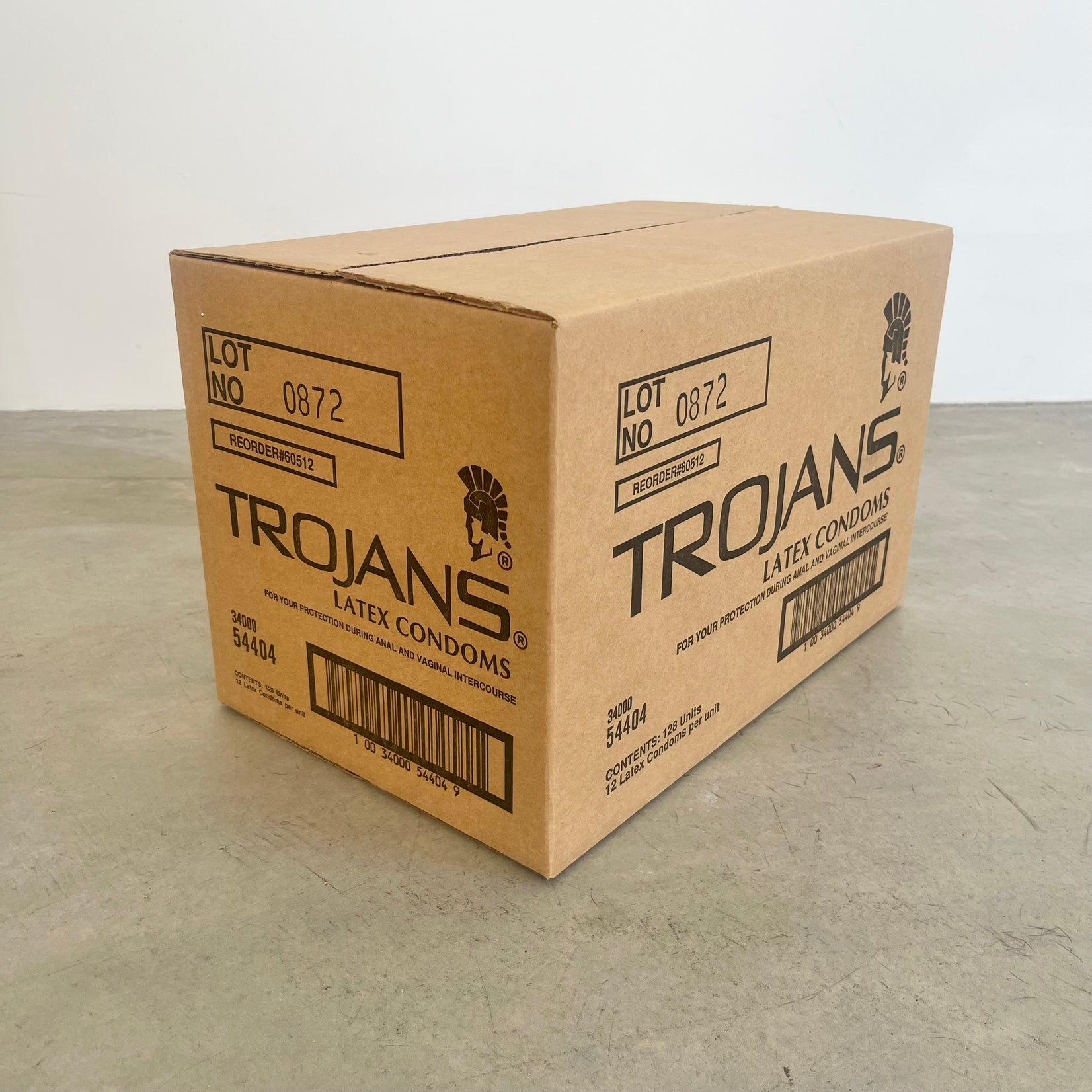 'Trojans Box' Condom Box Sculpture