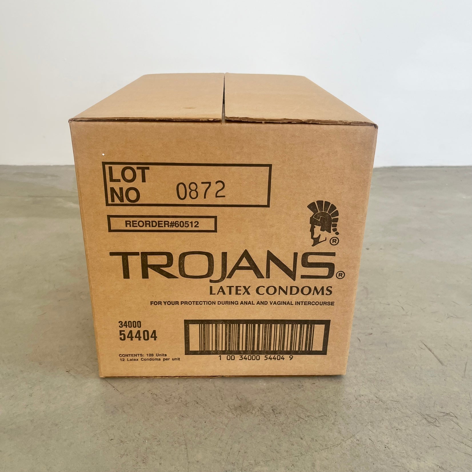 'Trojans Box' Condom Box Sculpture