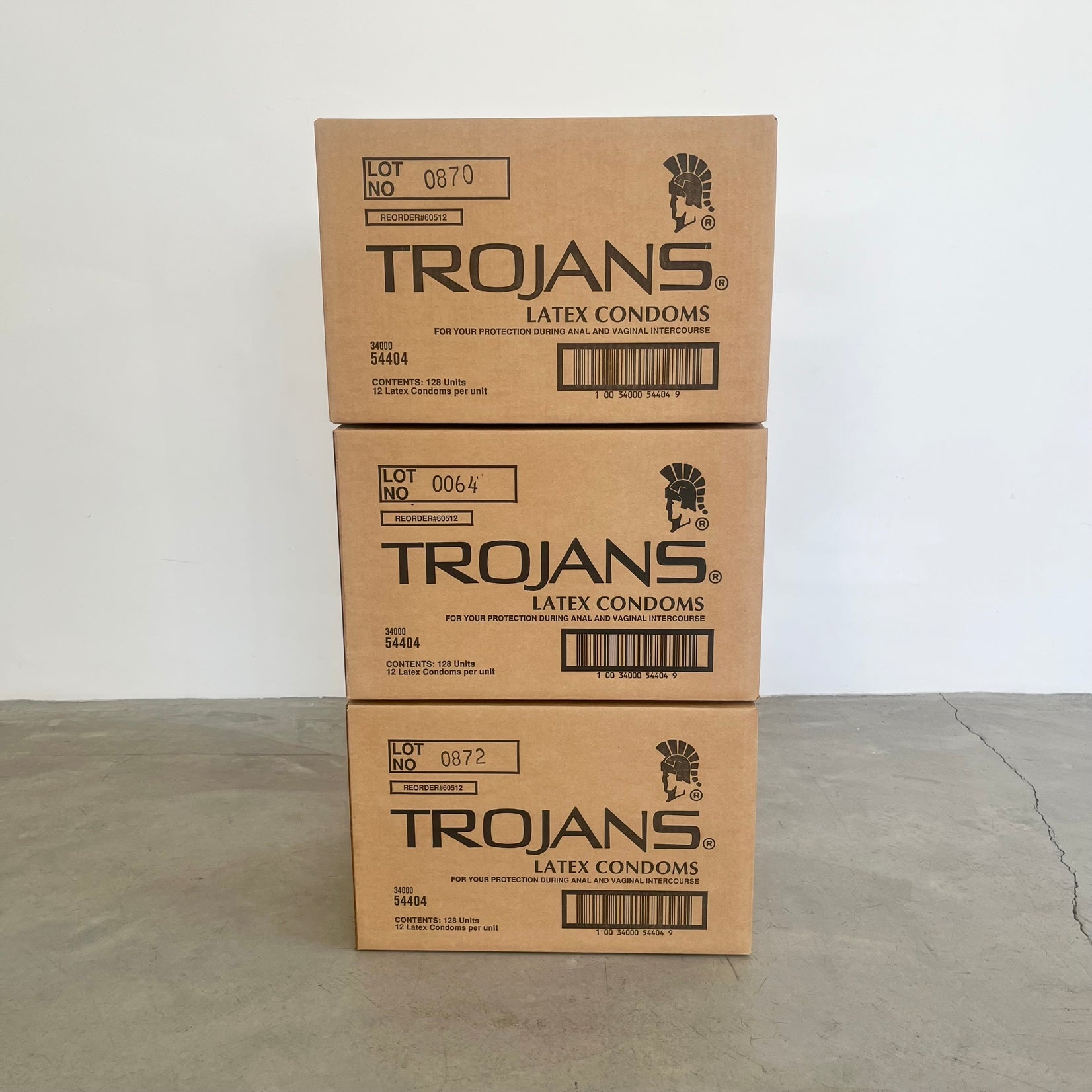 'Trojans Box' Condom Box Sculpture