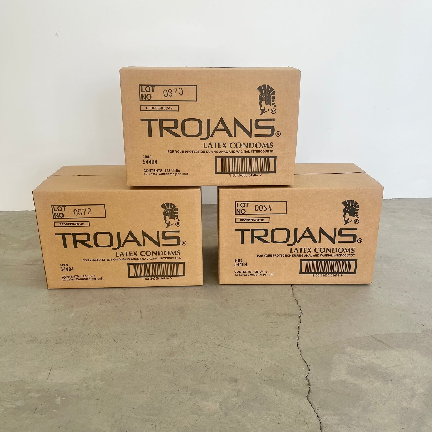 'Trojans Box' Condom Box Sculpture