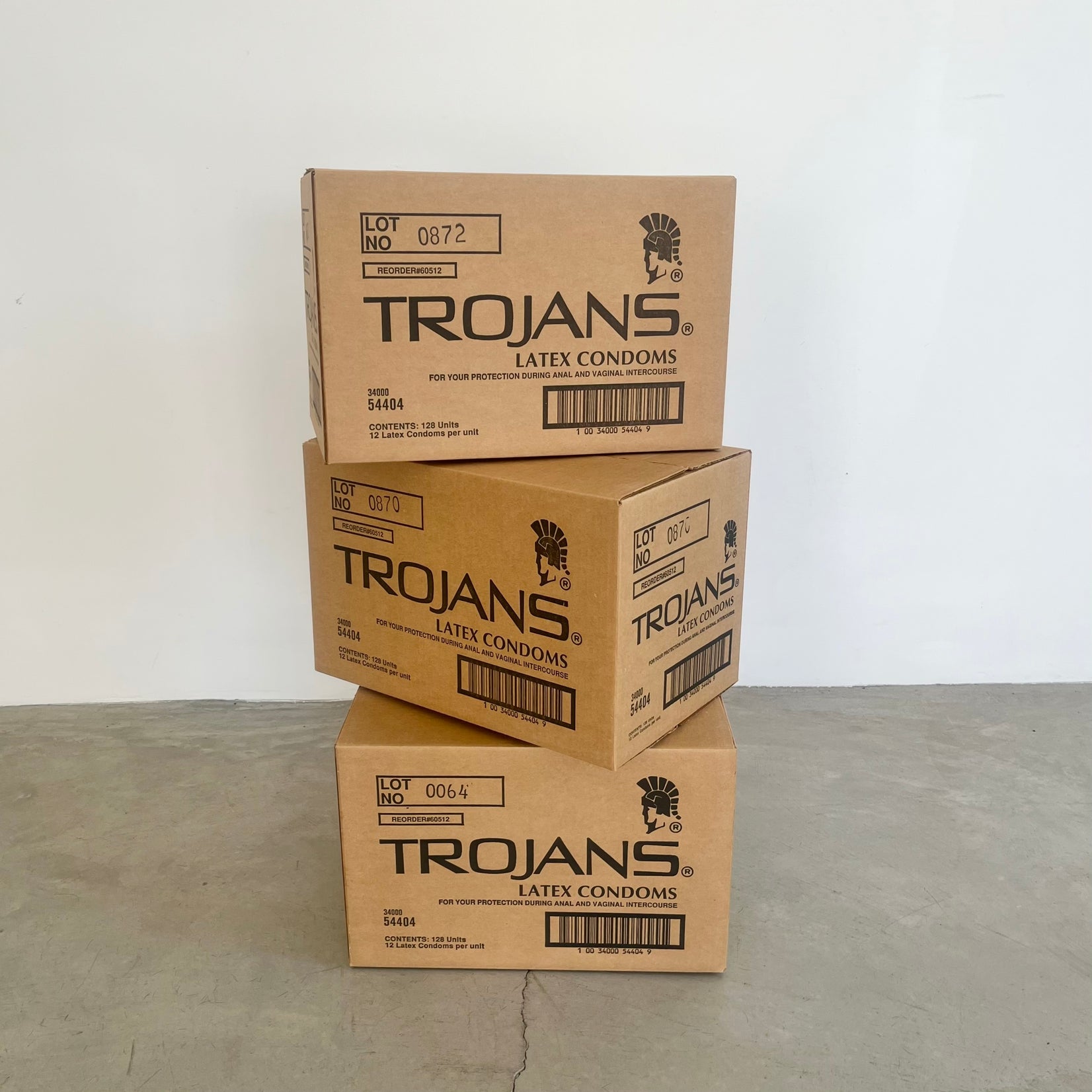 'Trojans Box' Condom Box Sculpture