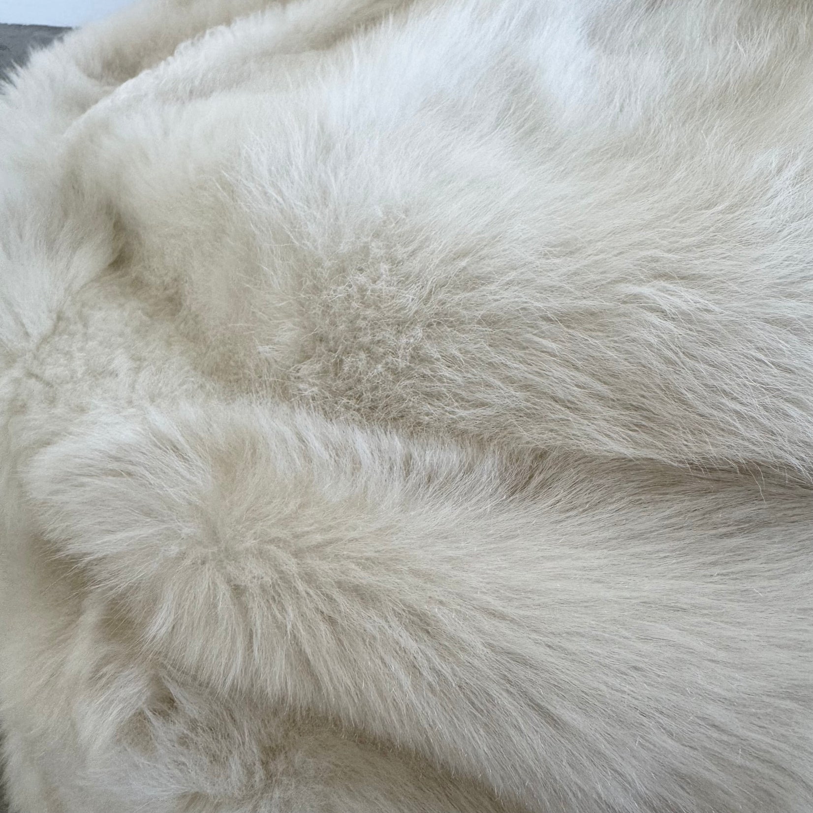 White Shearling Beanbag