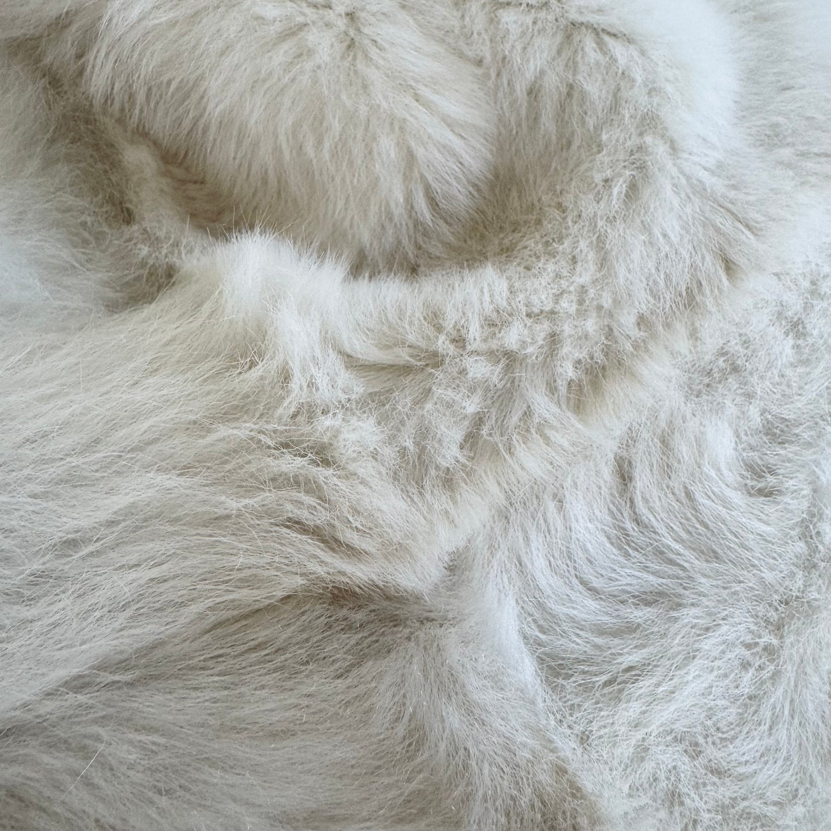 White Shearling Beanbag