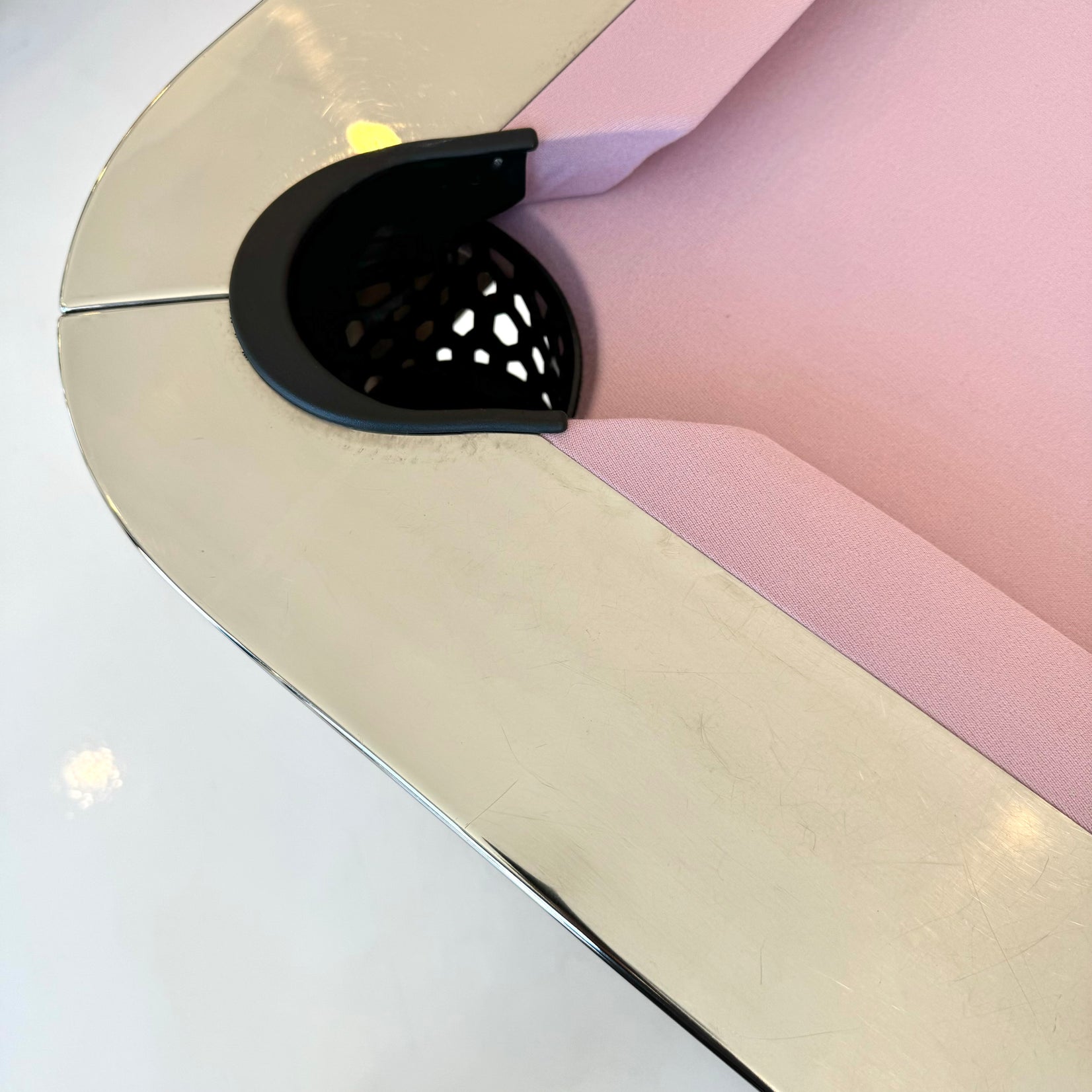 Custom Polished Chrome Pool Table by Merit