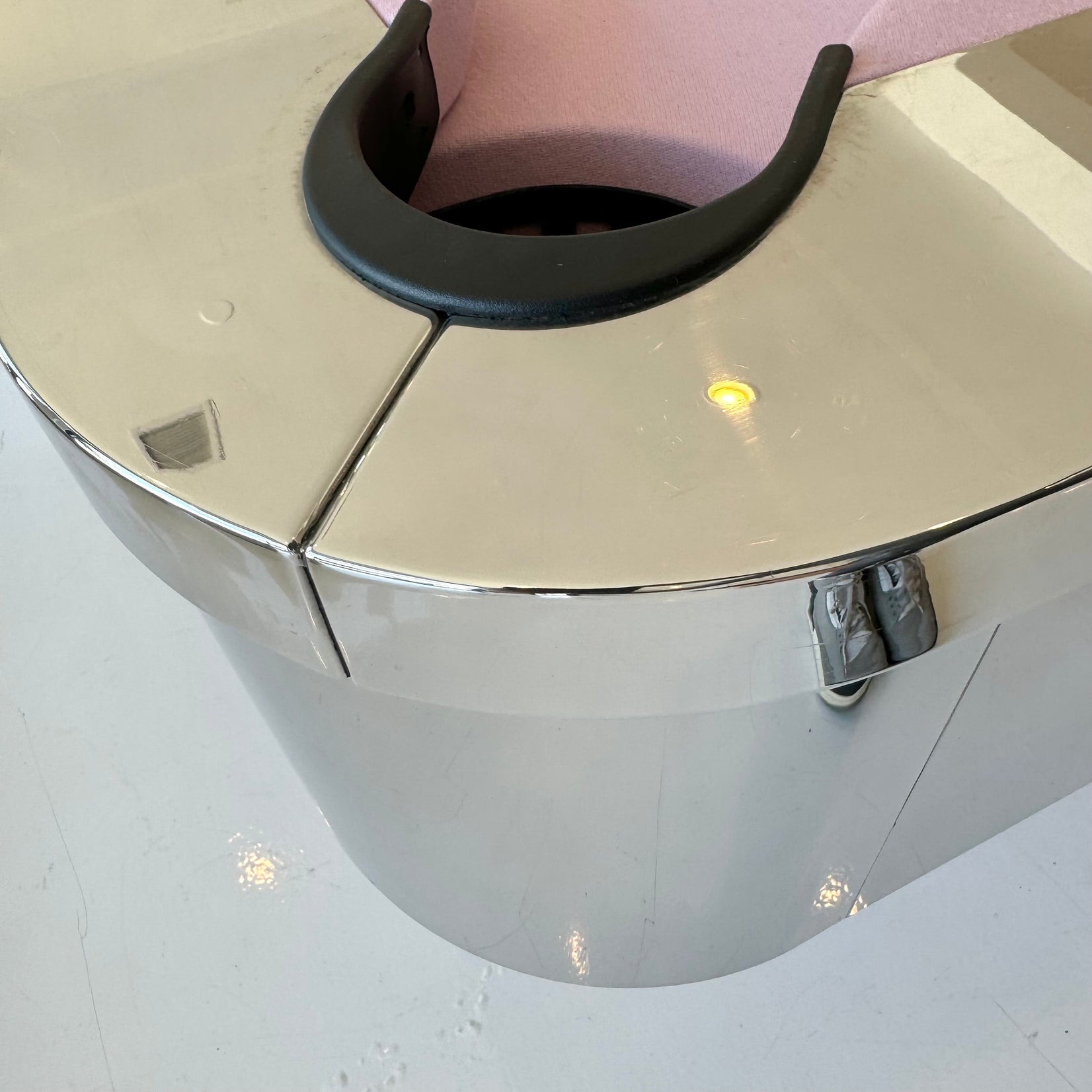 Custom Polished Chrome Pool Table by Merit