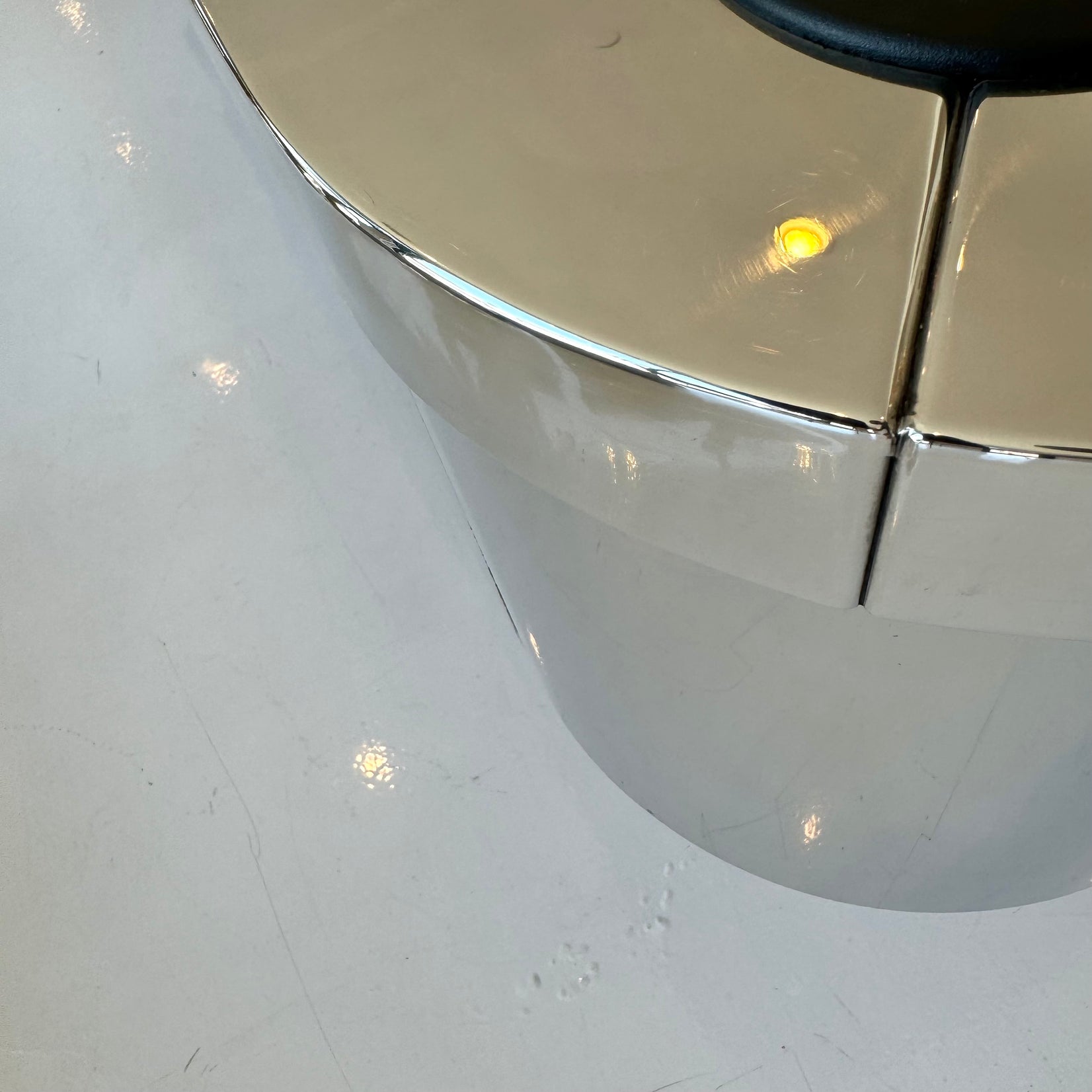 Custom Polished Chrome Pool Table by Merit