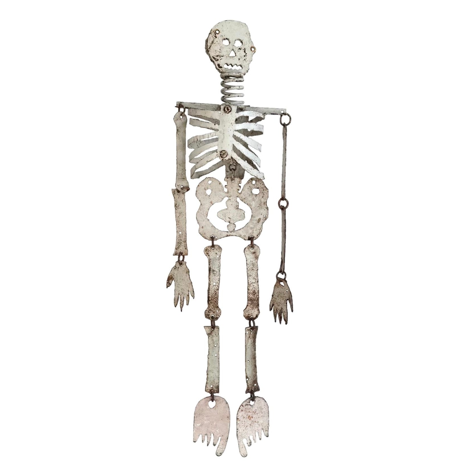 Monumental Folk Art Skeleton Sculpture