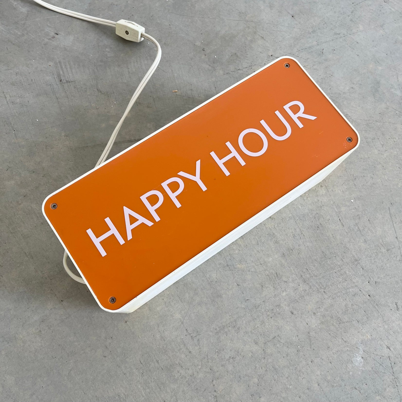 "Happy Hour" and "Last Call" Illuminated Sign