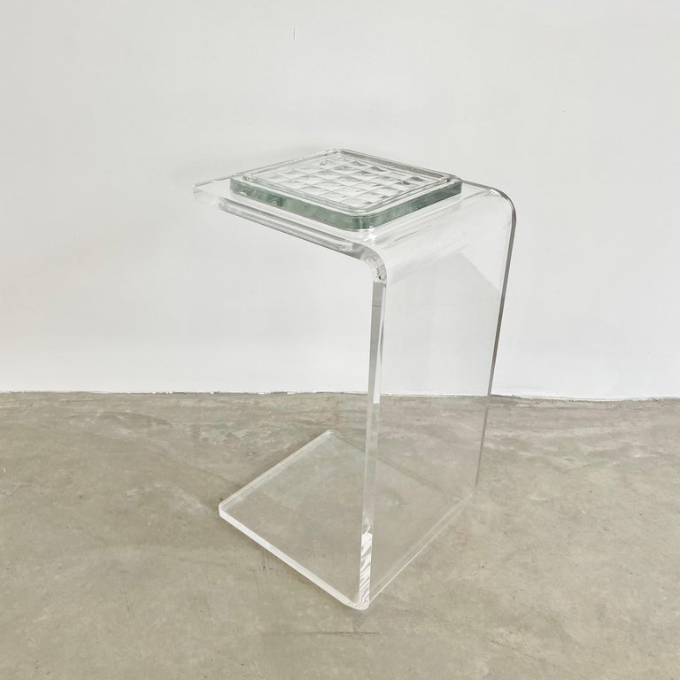 Lucite Side Table/Catchall, 1980s Germany
