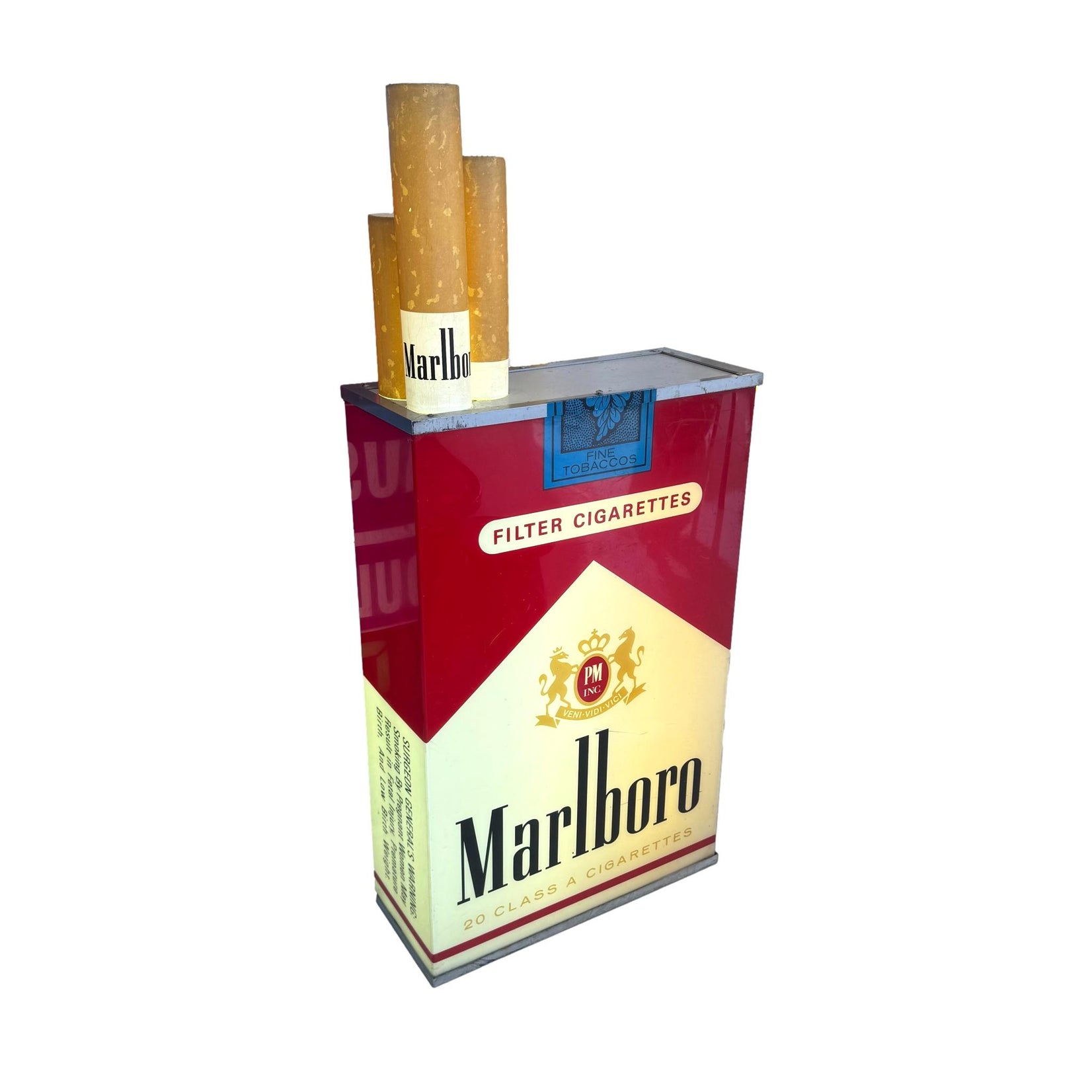 Double Sided Vintage Marlboro Light Up Cigarette Pack