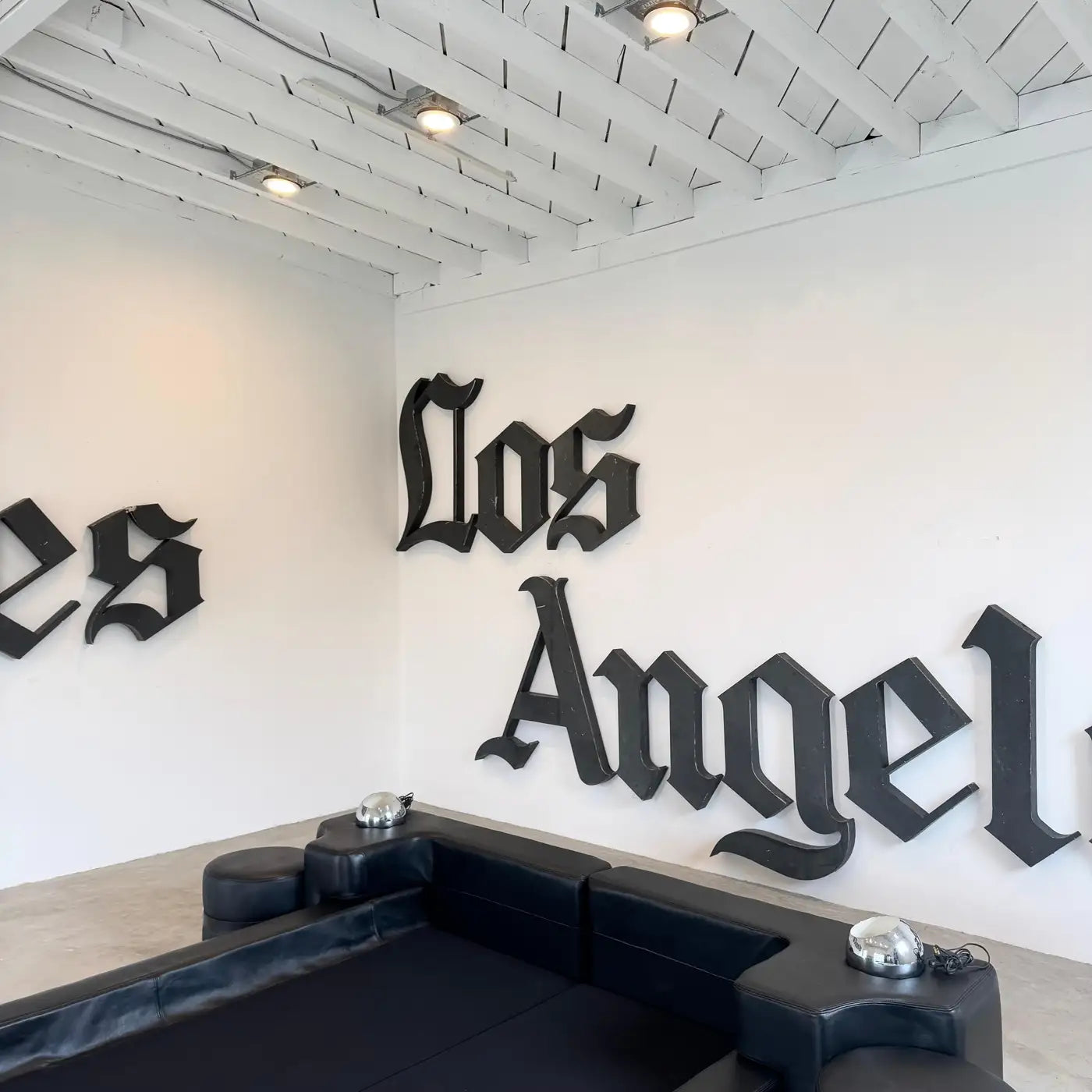 Original 'Los Angeles Times' Newspaper Sign from Downtown Los Angeles, 1970s, USA