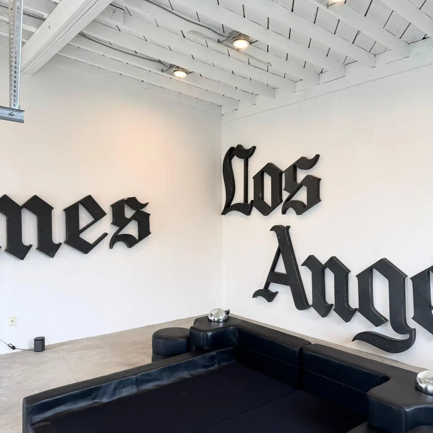 Original 'Los Angeles Times' Newspaper Sign from Downtown Los Angeles, 1970s, USA