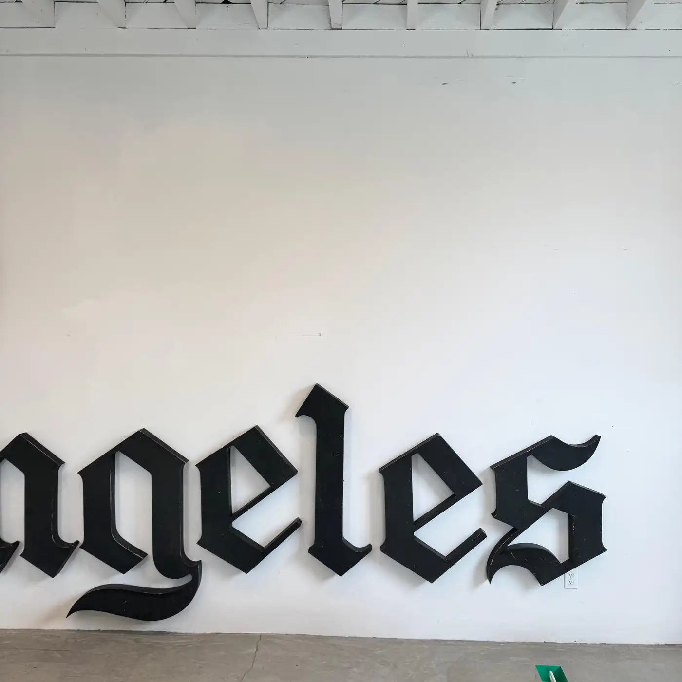 Original 'Los Angeles Times' Newspaper Sign from Downtown Los Angeles, 1970s, USA