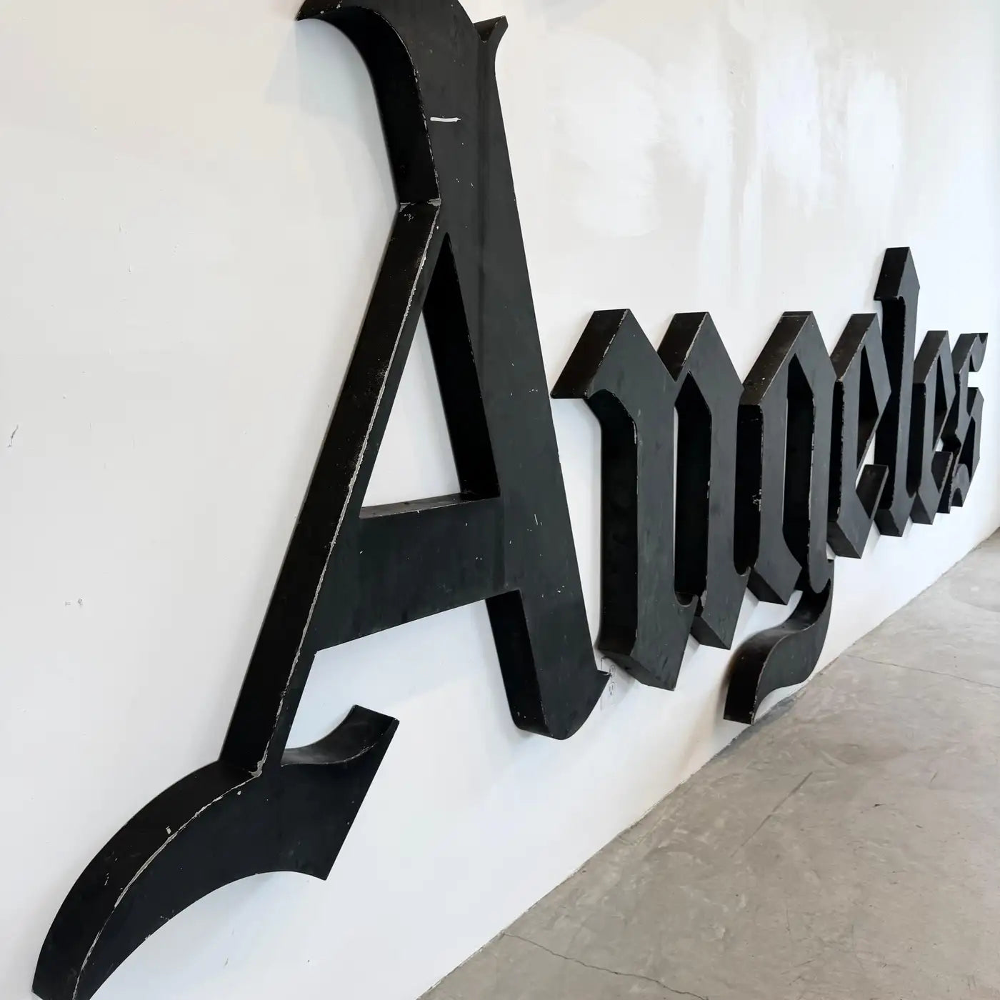 Original 'Los Angeles Times' Newspaper Sign from Downtown Los Angeles, 1970s, USA