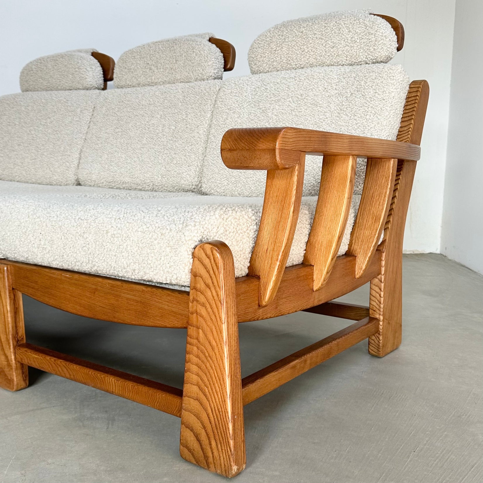 Elm & Boucle Sofa