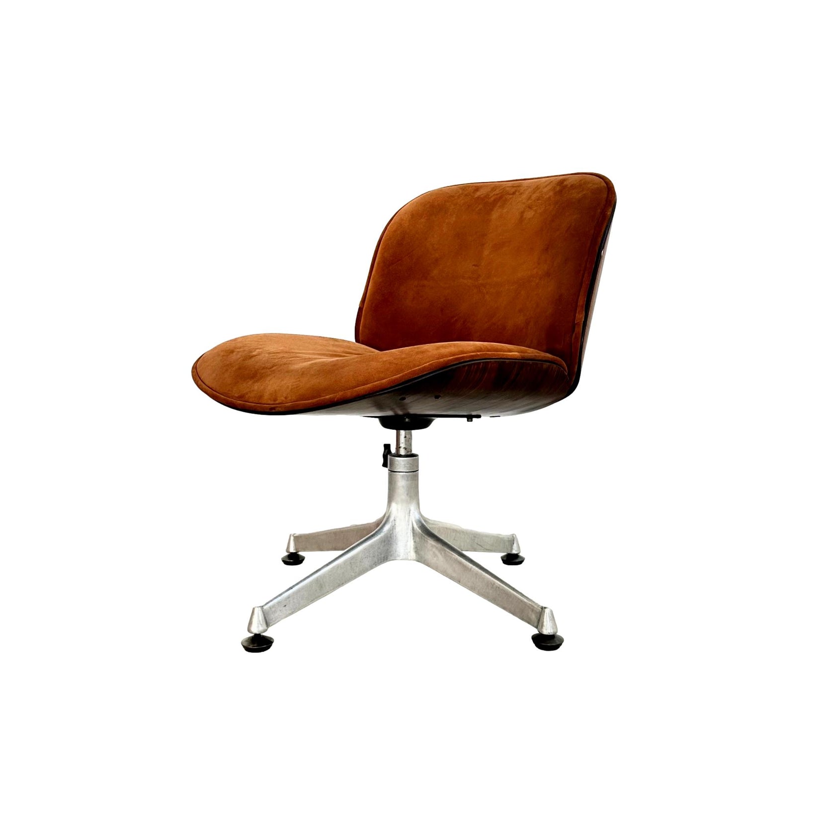 Rosewood & Suede Desk Chair