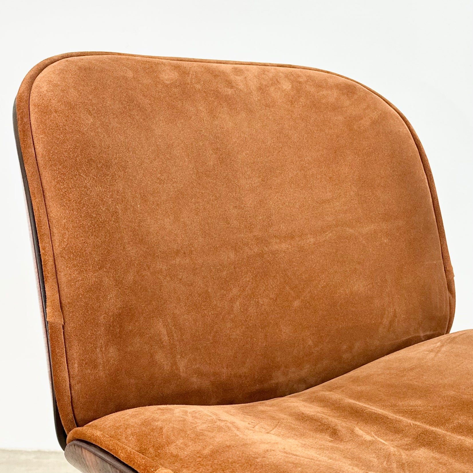 Rosewood & Suede Desk Chair