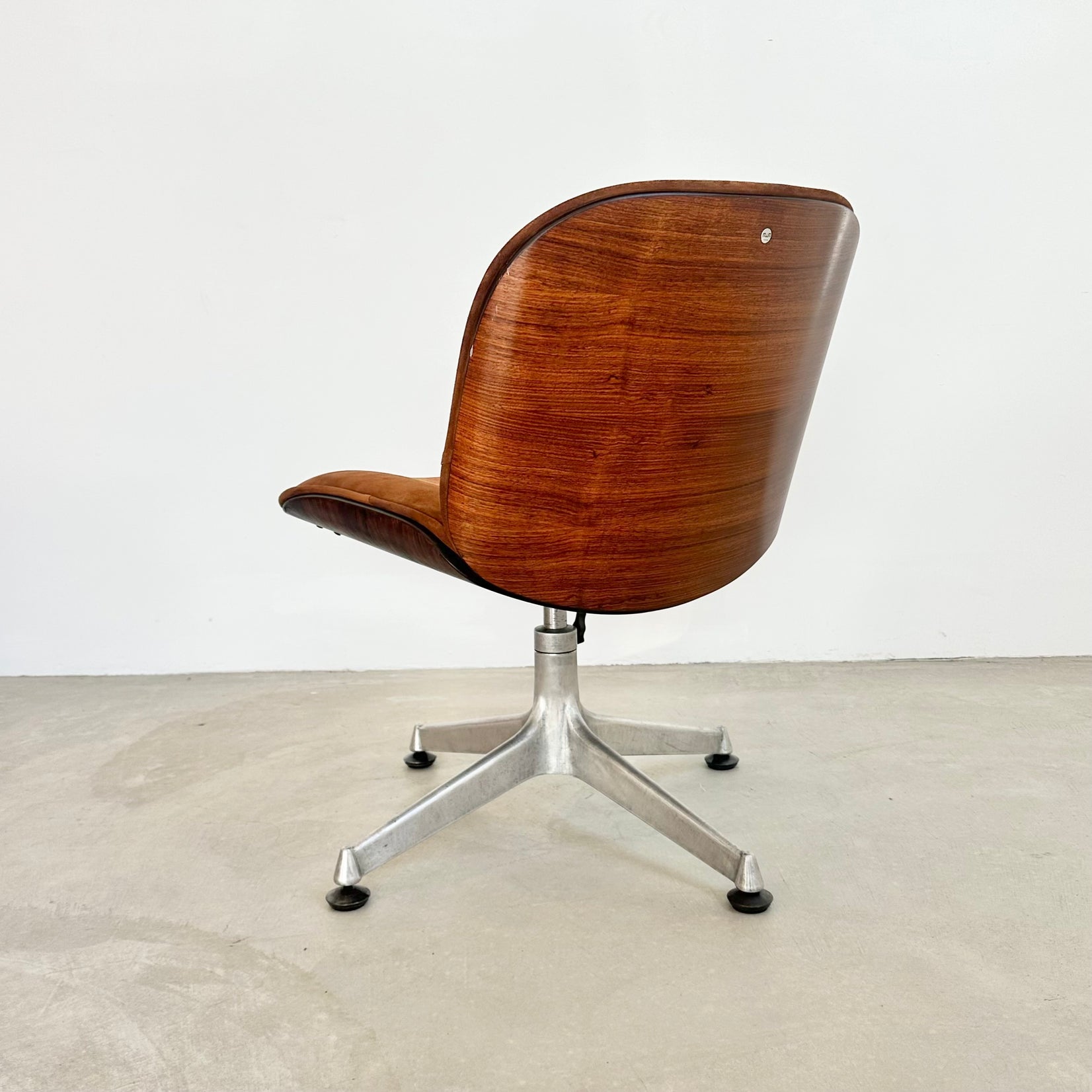 Rosewood & Suede Desk Chair