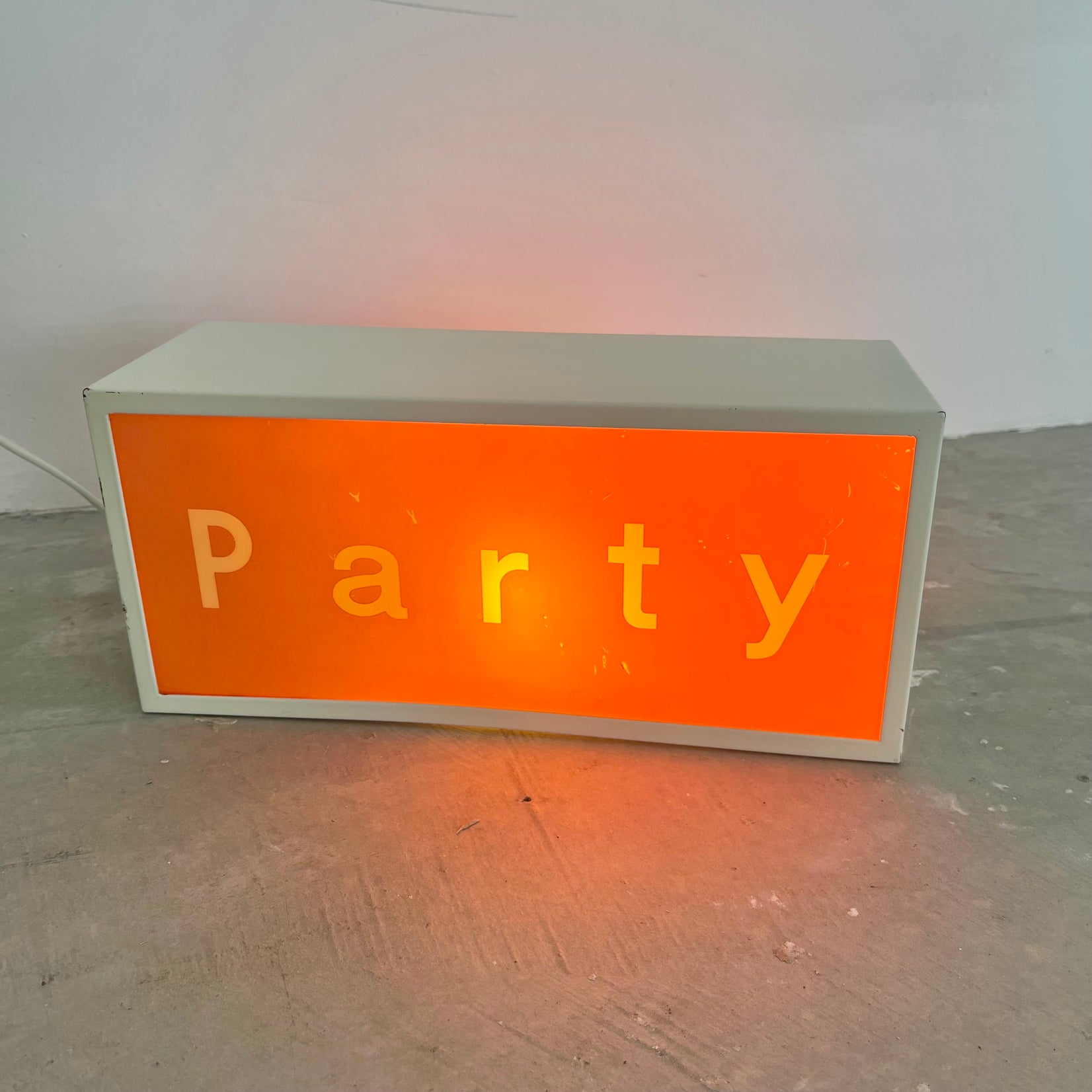"Party" and "Sleep" Illuminated Sign